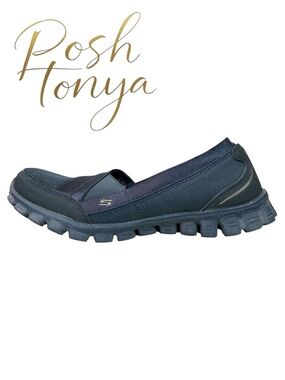 Skechers Quipster Memory Foam Walking Sneakers Navy Size 5